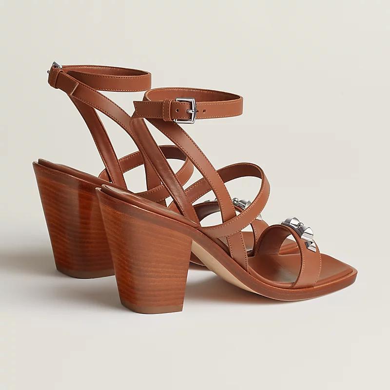 Giày Hermes Ivresse 65 Sandal Nữ Nâu